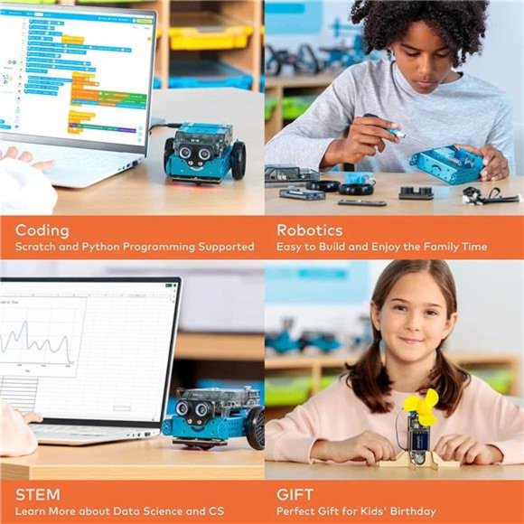mBot Neo Robot Toys for Kids Ages 8-12, Coding Scratch & Python Programming - Picture 2 of 6